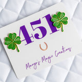 Mango's Magic 4 Leaf Clover Number Pins