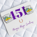 Mango's Magic Dramatic Unicorn Number Pins