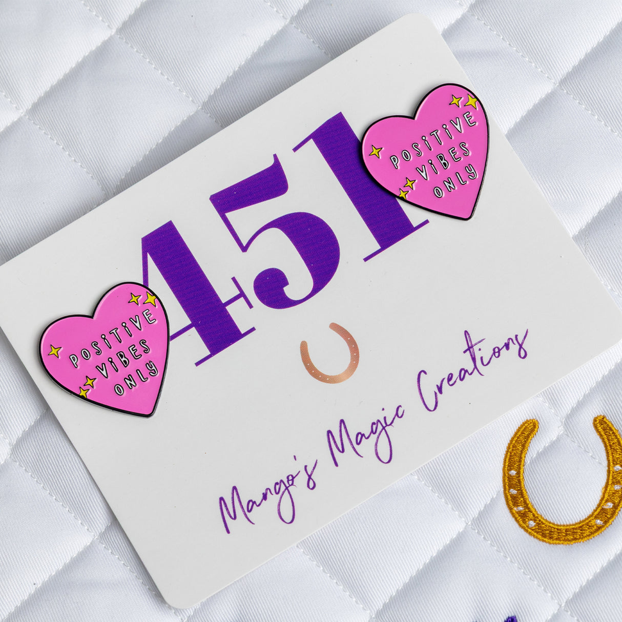 Mango's Magic Positive Vibes Number Pins