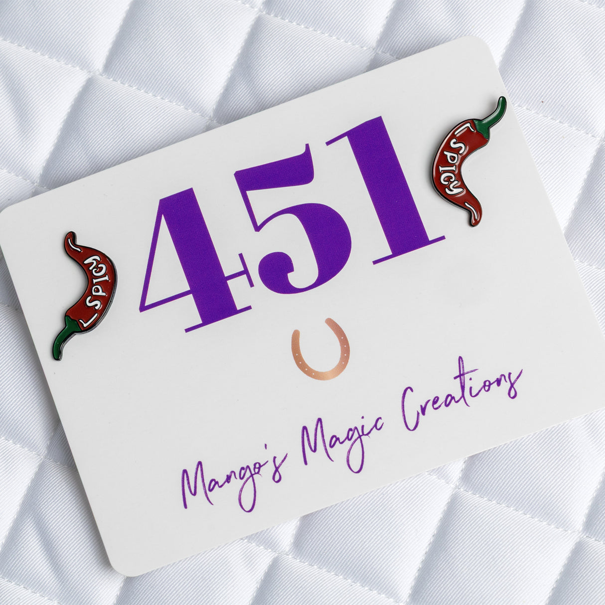 Mango's Magic Spicy Pepper Number Pins