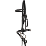 Val du Bois Padded Dressage Bridle W/ Removable Flash & Reins