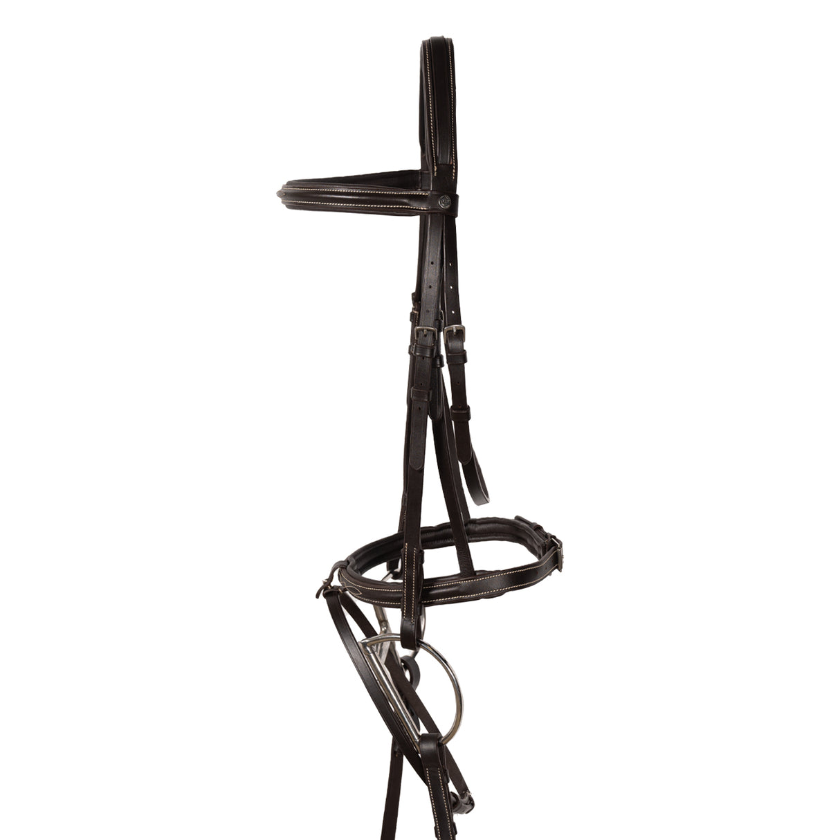 Val du Bois Padded Fancy Stitched Bridle W/ Removable Flash & Reins