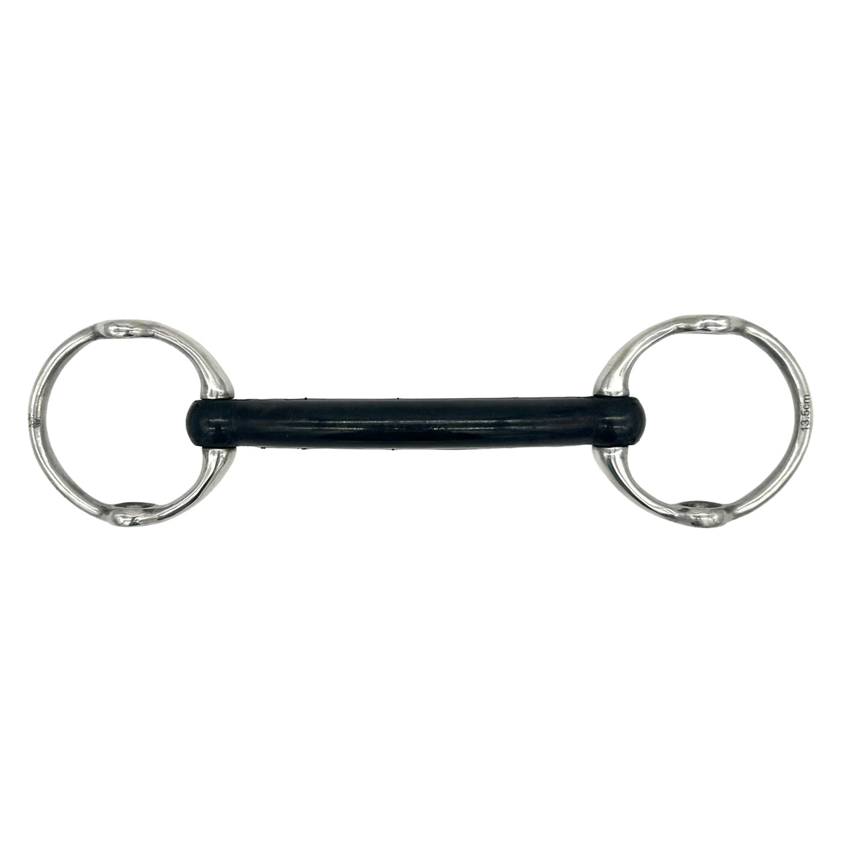 Jake Adams Fixed Gag Hard Rubber Mullen Bit