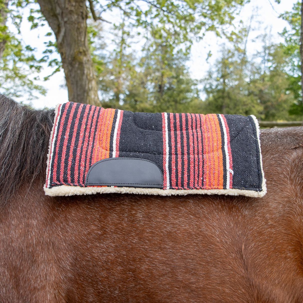 Weaver Fleece Lined Navajo Pony Western Saddle Pad