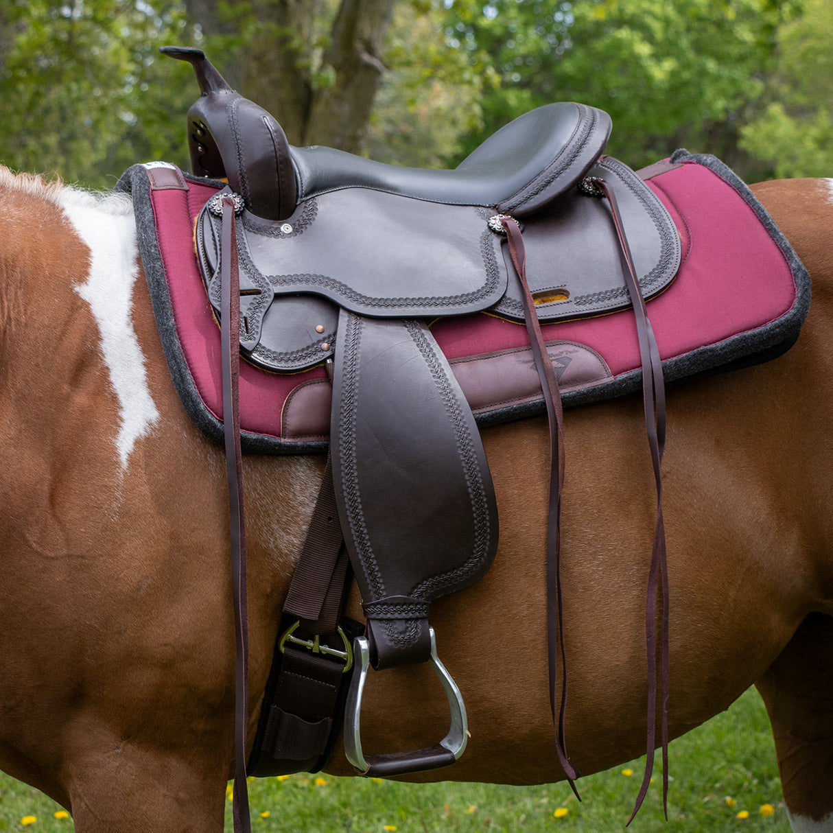 Diamond Wool Contoured Ranch Saddle Pad