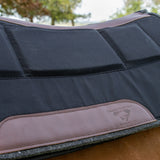 Diamond Wool Contoured Relief Western Saddle Pad