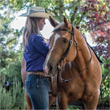 Copper Canyon Bridle Leather Browband Headstall W/ Ties