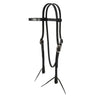 Copper Canyon Bridle Leather Browband Headstall W/ Ties