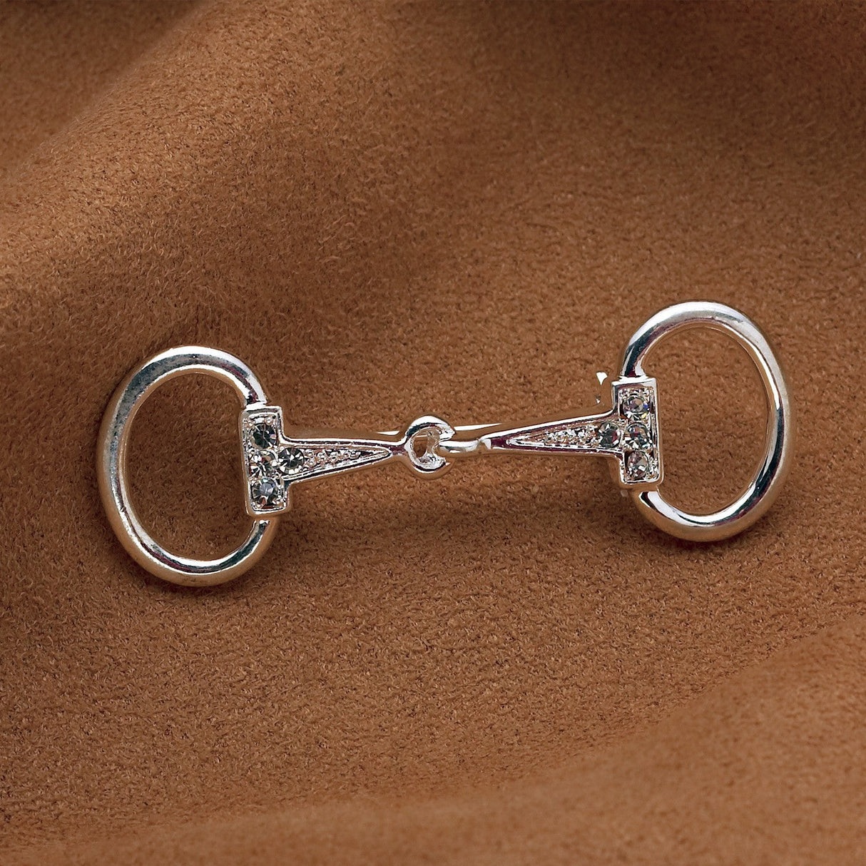 Kelley & Co. Small Rhinestone Snaffle Bit Stock Pin