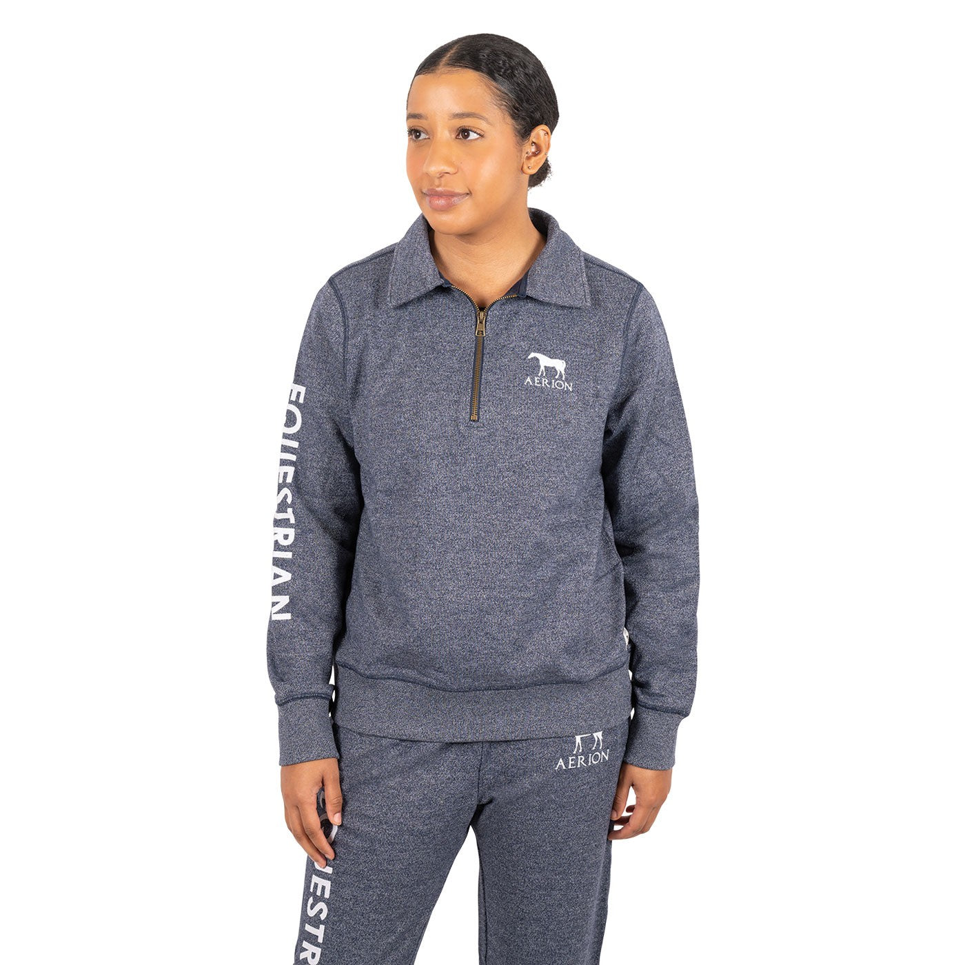 Aerion Equestrian Quarter Zip Polo Sweatshirt